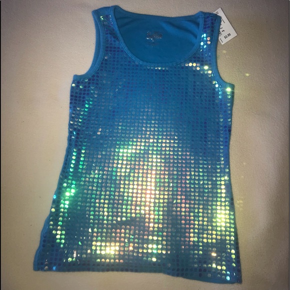 Justice Other - 🧜‍♀️ Cute girls Justice mermaid sequined tank top